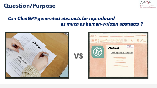 Can ChatGPT effectively generate abstracts in orthopedic surgery? A comparative analysis between human-written and ChatGPT-generated scientific abstracts