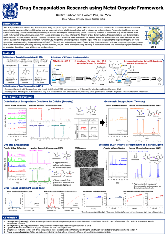 Drug Encapsulation Research using Metal Organic Framework